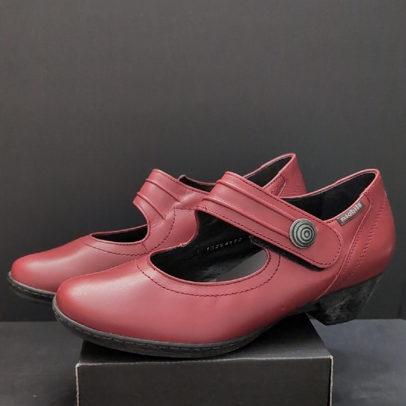 Mephisto Mobiles Women's Red Leather Mary Jane Shoes,Size US 7. - Picture 1 of 11